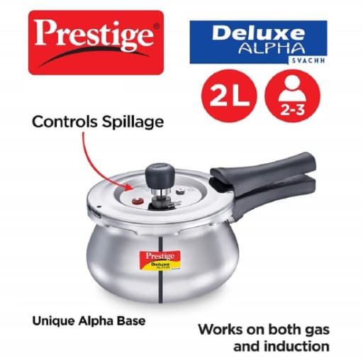 Prestige 20266 Deluxe Alpha Svachh Pressure Baby Handi 2 Ltr