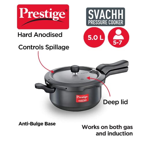 Prestige 20278 Svachh HA Senior Deep Pressure Pan 5 Ltr