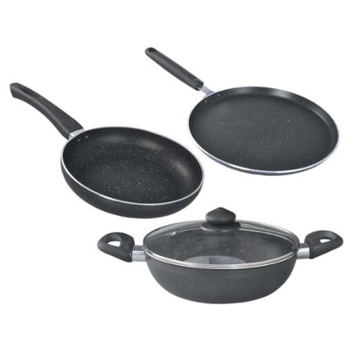 Prestige 36316 Omega Deluxe Granite Build Kitchen 3Pc Set