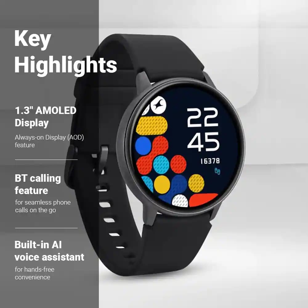 Fastrack Reflex Play Smartwatch Black