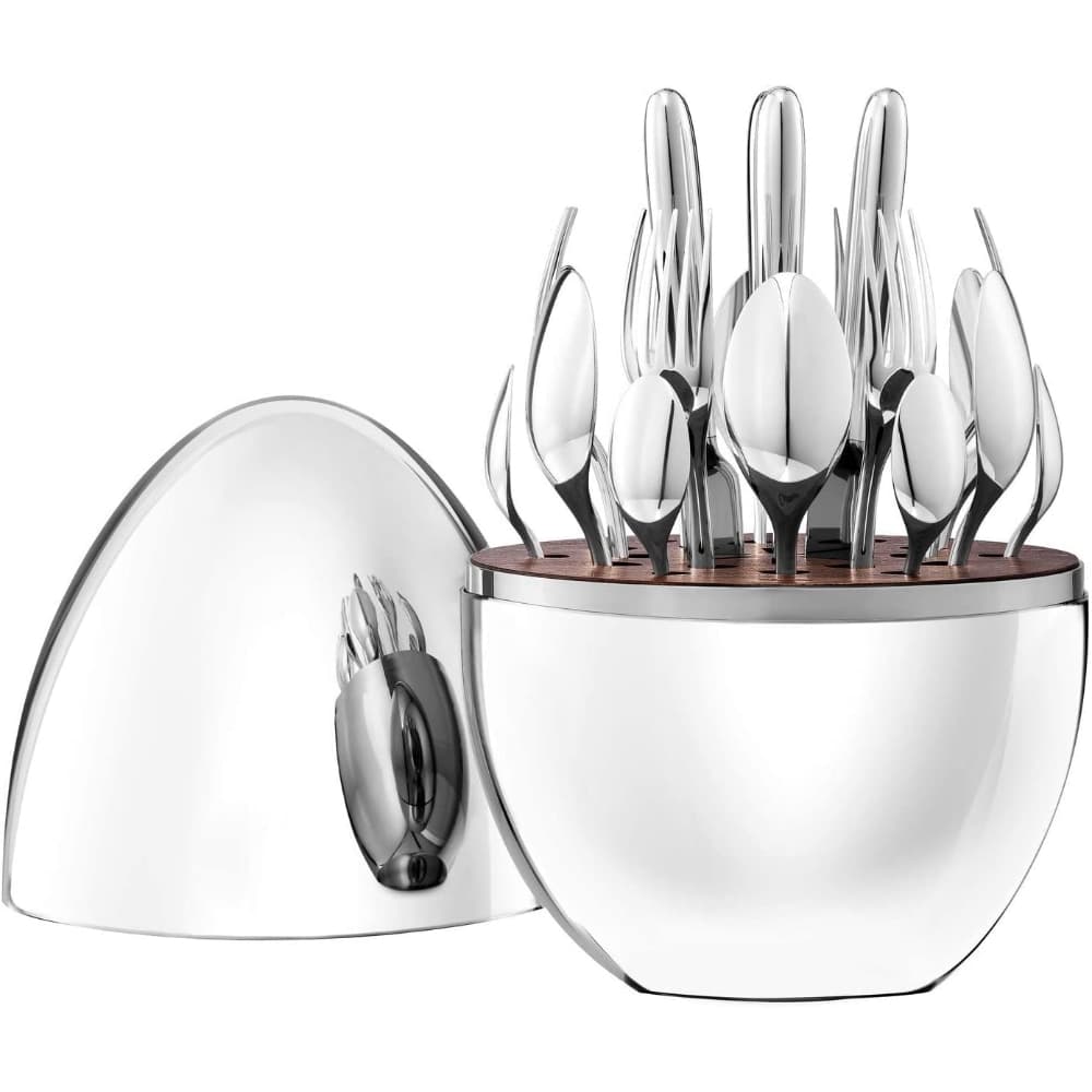 Kairos Premium Cutlery Set 24 Pcs With Oval Shaped Stand