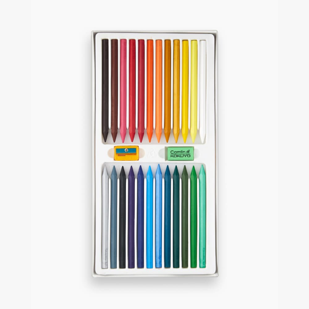 Camel Plastic Crayons 24 Shades