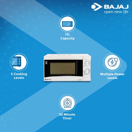 Bajaj 1701 Mt (17 Litre) Microwave Oven