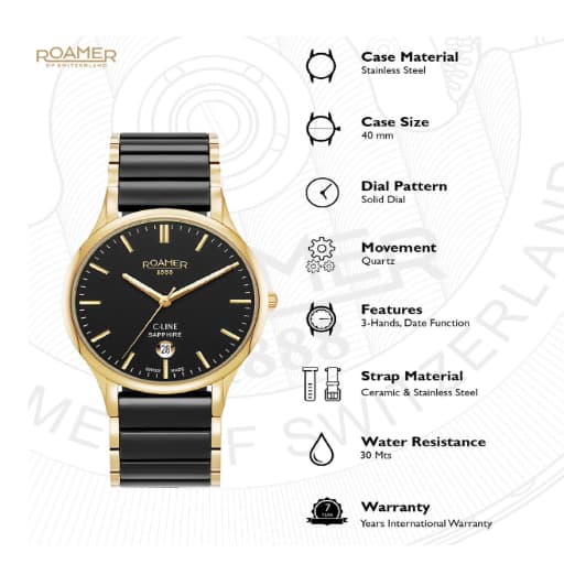 Roamer C-Line Gents Black Watch