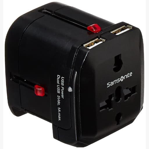 Samsonite 67Z (0) 09 002 World Wide Power Adapter-Black