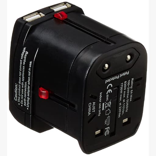 Samsonite 67Z (0) 09 002 World Wide Power Adapter-Black