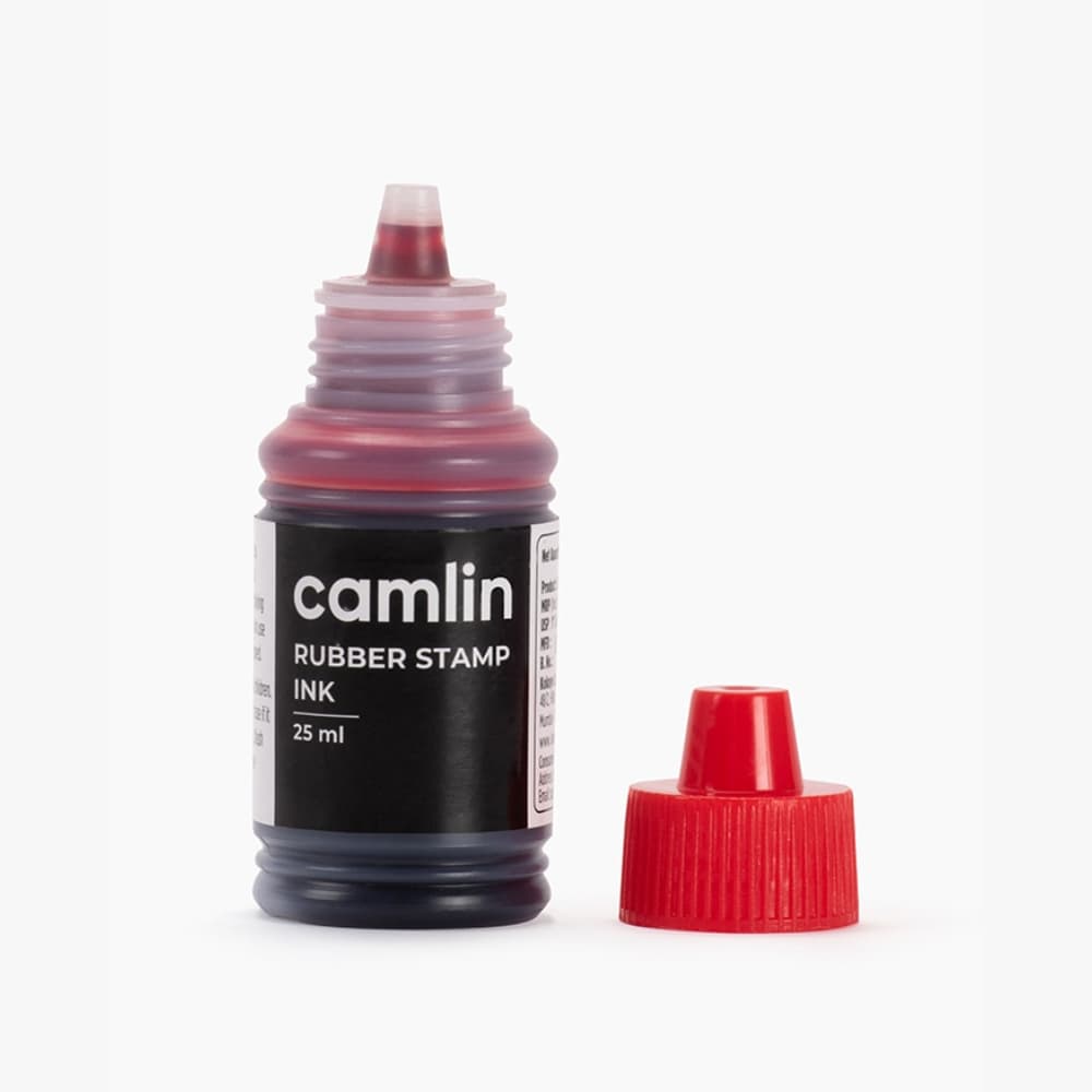 Camlin Rubber Stamp Ink Red 25ml