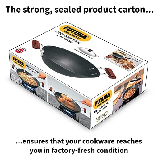 Hawkins AD375S Deep-Fry Pan (Flat Bottom) 3.75 Ltr With SS Lid