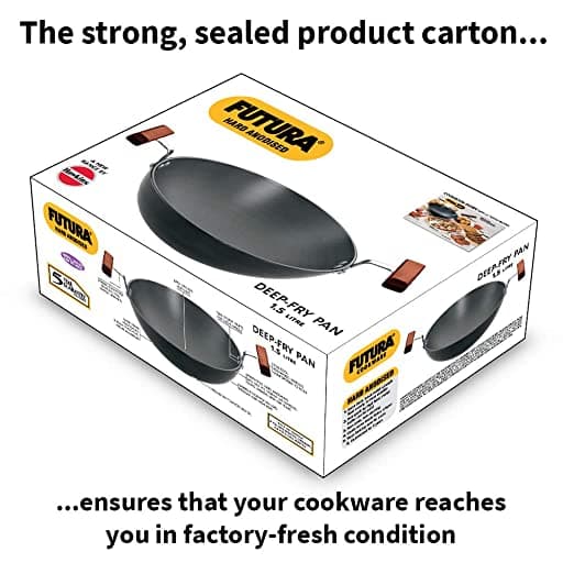 Hawkins AK15 Deep-Fry Pan (Round Bottom) 1.5 Ltr (Kadhai)