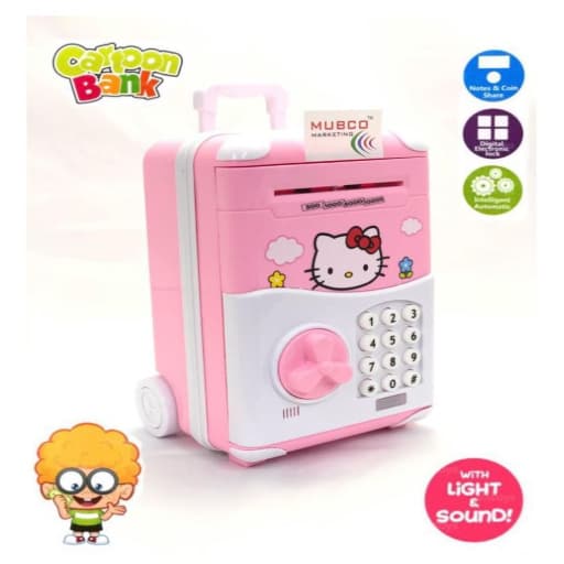 Itoys Cbasb Cartoon Bank Atm Safe Box For Kids