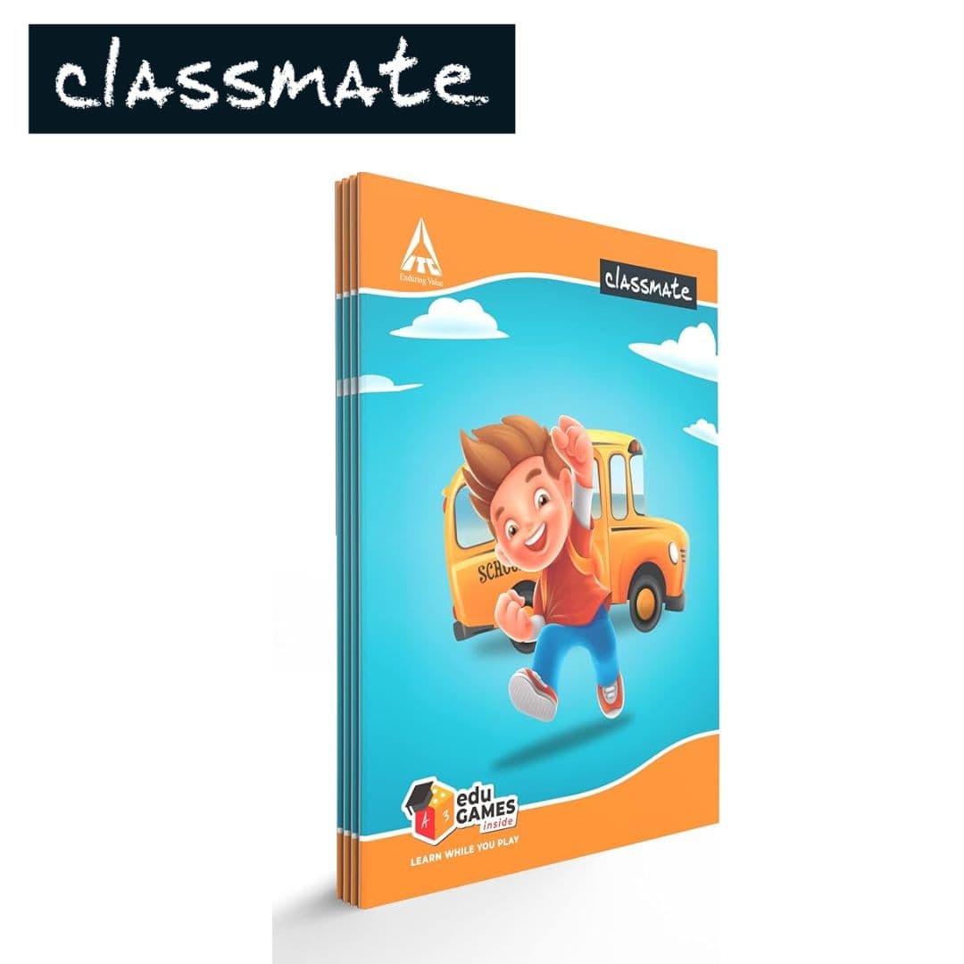 Classmate Soft Bounded Fourline Book 100Pg(255X205mm)