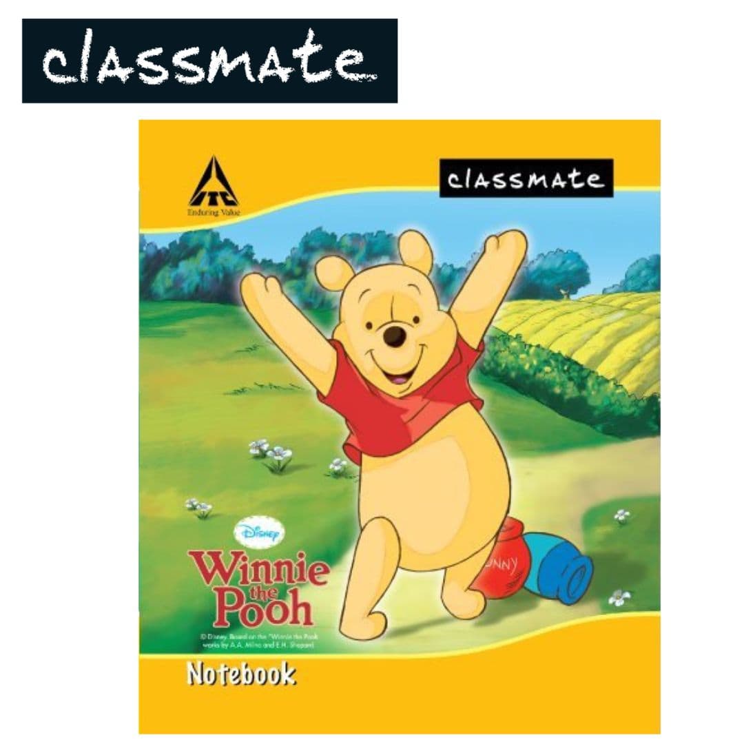 Classmate Hard Bounded Four Line Note Book 120Pg (190X155mm)