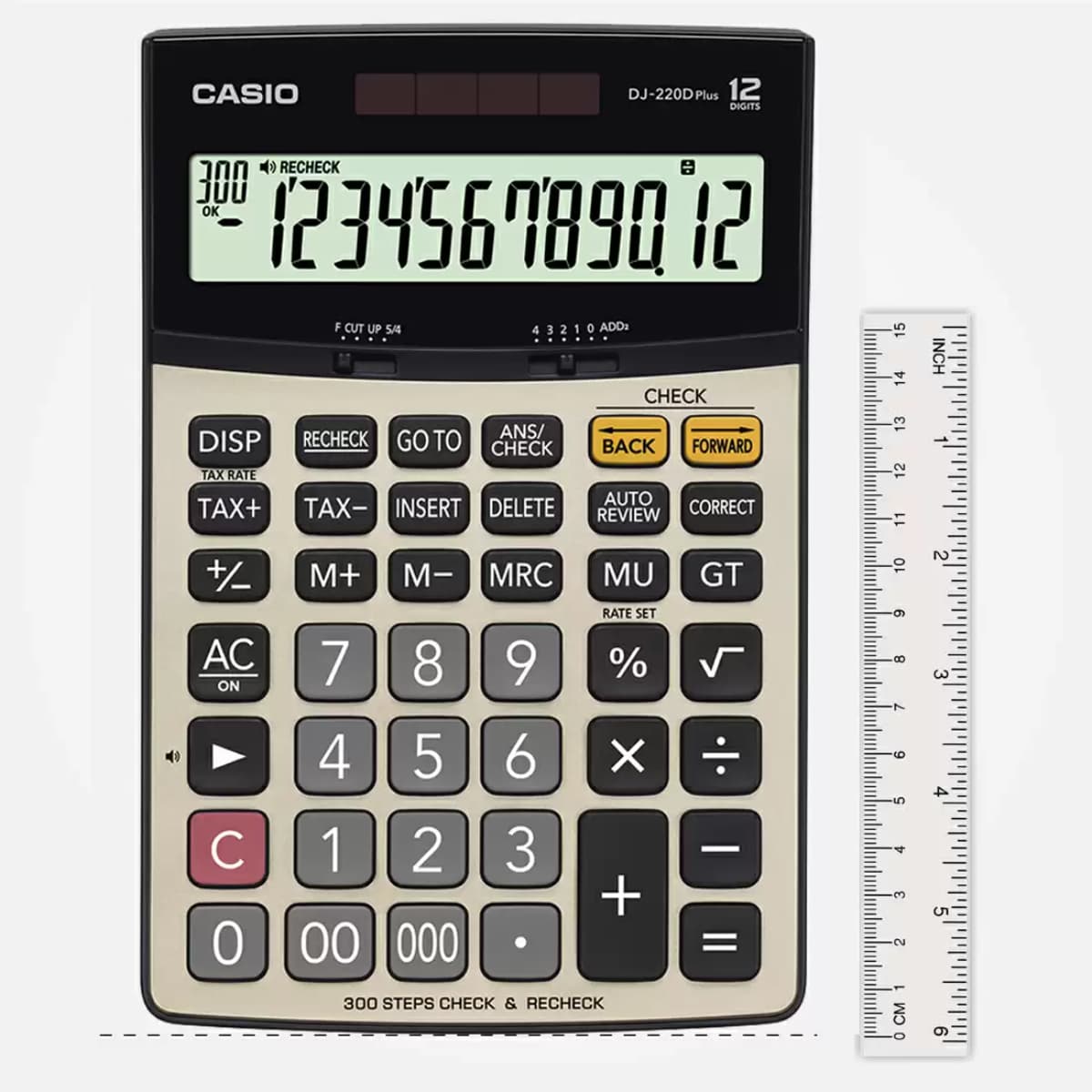 Casio DJ-220D Plus Premium Desktop 14 Digit Bigger Screen Calculator