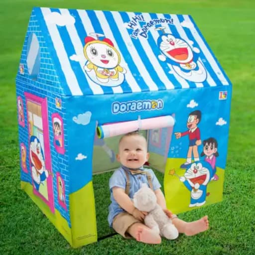 Doraemon Role Play Pipe Tent House For Kids (Multicolor)
