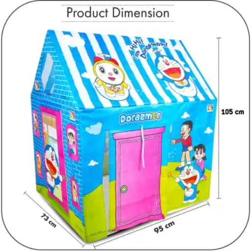 Doraemon Role Play Pipe Tent House For Kids (Multicolor)