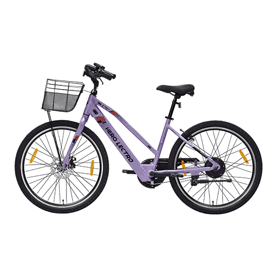 Hero Lectro C4 Plus SS Electric Cycle (Purple)