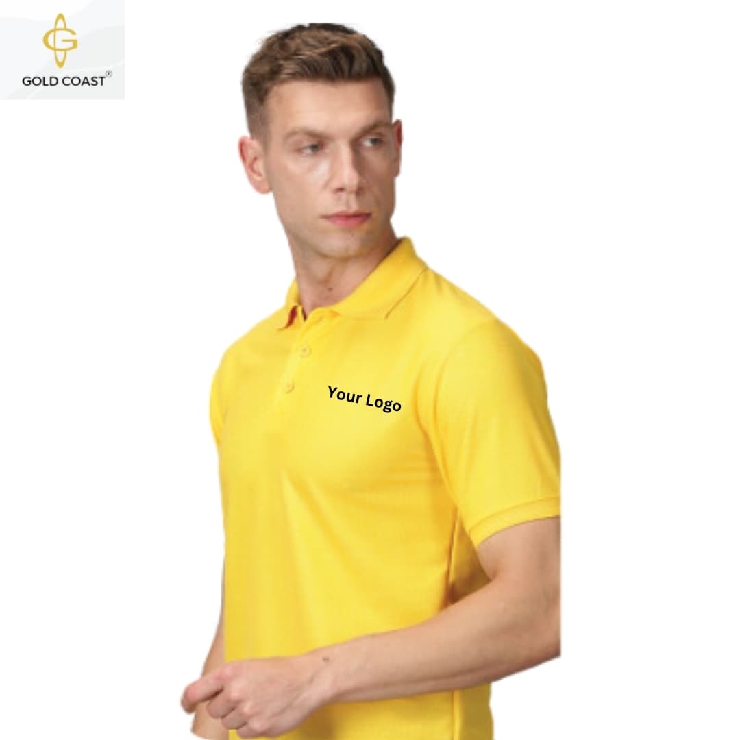 Gold Coast Spun Pique Polo T-Shirt - Yellow