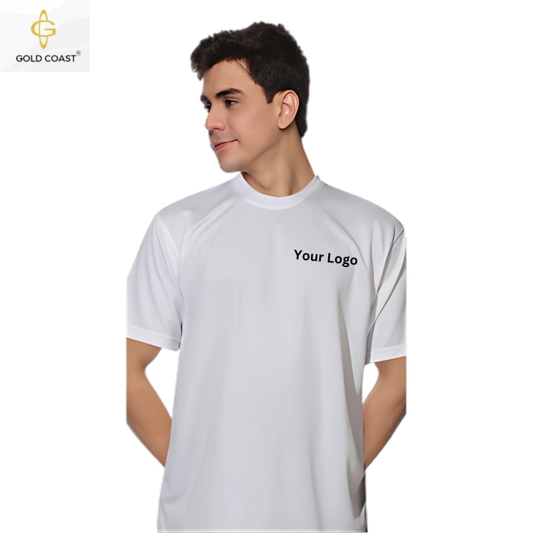Gold Coast DRI-FIT PP Round Neck T-Shirt - White