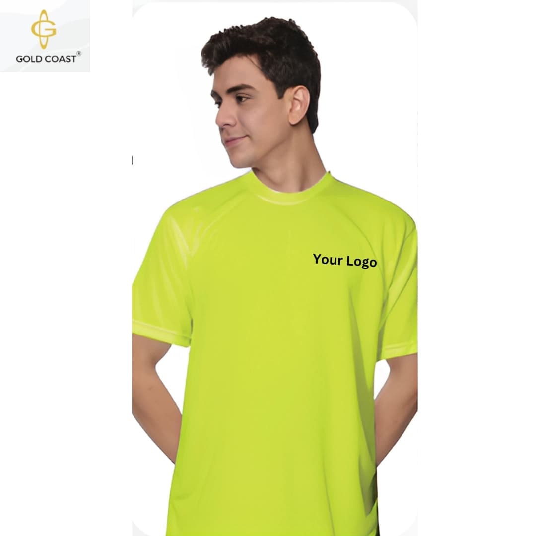 Gold Coast DRI-FIT PP Round Neck T-Shirt - Lemon Yellow