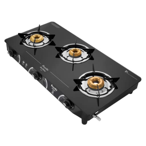 Preethi Zeal 3 Burner Gas Stove