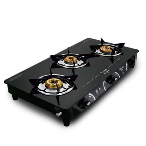 Preethi Zeal 3 Burner Gas Stove