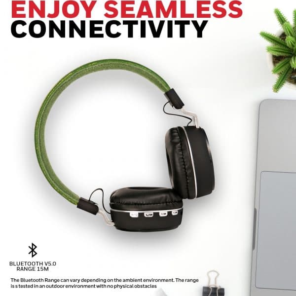 Honeywell Moxie V10 Bluetooth Headphones Olive Green