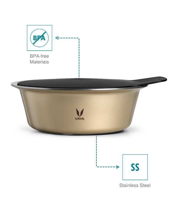 Vaya Hautecase Serveware HC 1500 Stack Lid - Gold