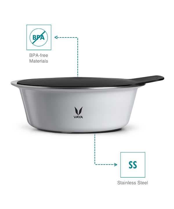 Vaya Hautecase Serveware HC 1500 Stack Lid - Cool Grey