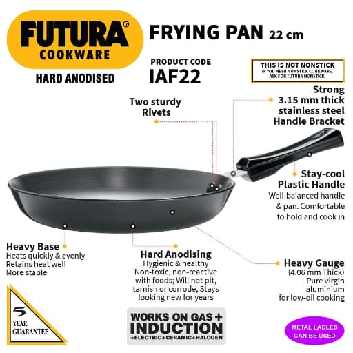 Hawkins Futura 22cm Hard Anodised Induction FryPan