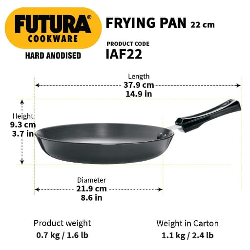 Hawkins Futura 22cm Hard Anodised Induction FryPan