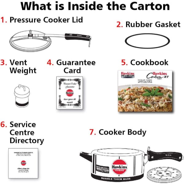 Hawkins 3.5L Hevibase Induction Pressure Cooker