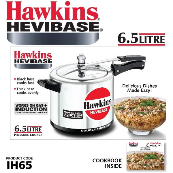 Hawkins 6.5L Hevibase Induction Pressure Cooker