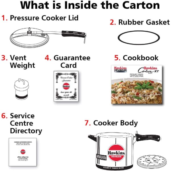 Hawkins 6.5L Hevibase Induction Pressure Cooker