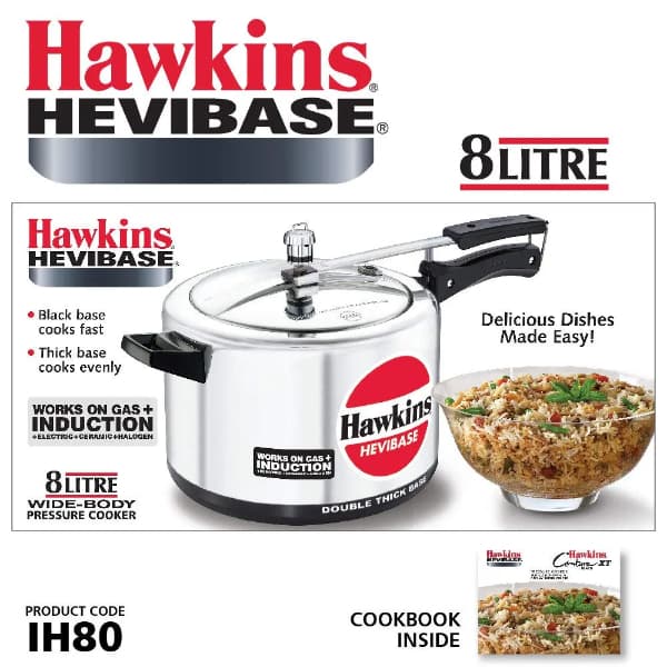 Hawkins 8L Hevibase Induction Pressure Cooker