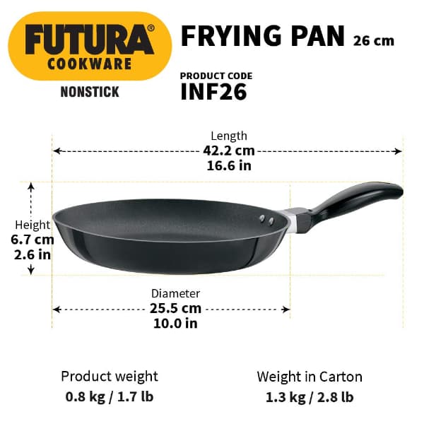 Hawkins Futura Induction Frying Pan 26Cm