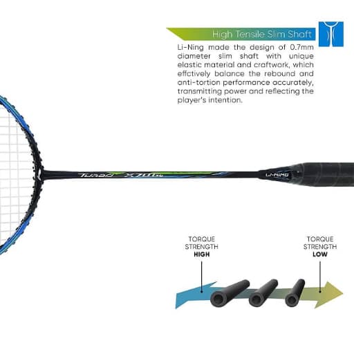 LI-NING TURBO X-70-G4 STRUNG BADMINTON RACQUET