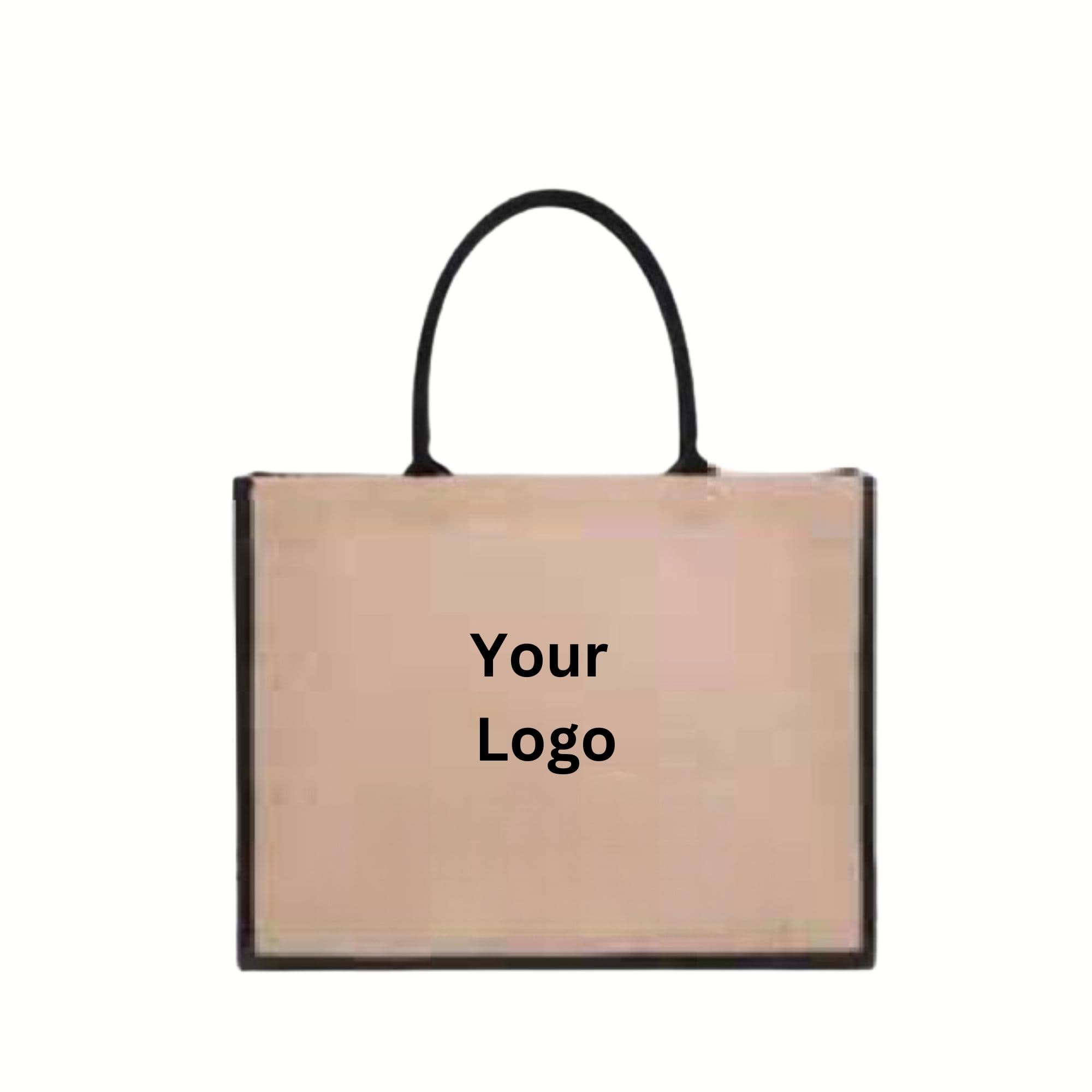 Black & Natural Jute Bags Large