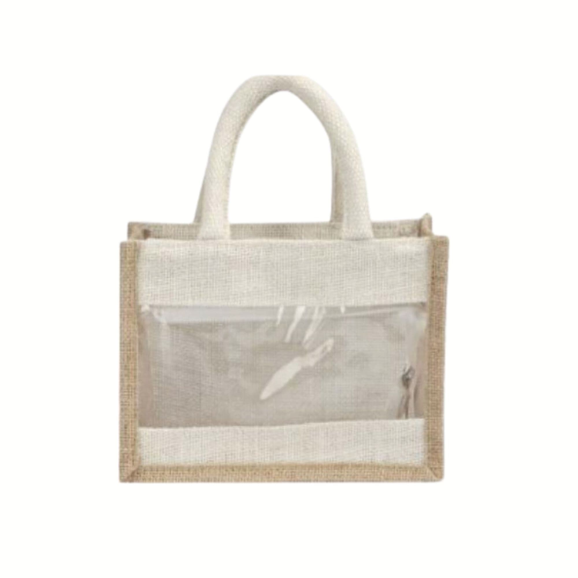 Jute Bags With Window Small