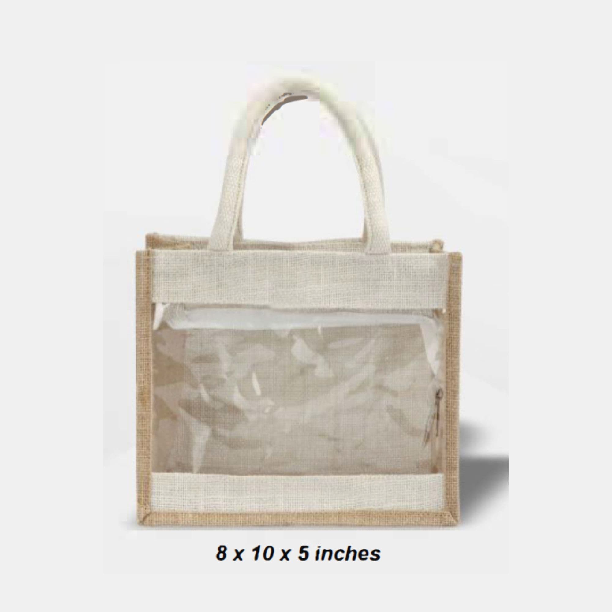 Jute Bags With Window Medium