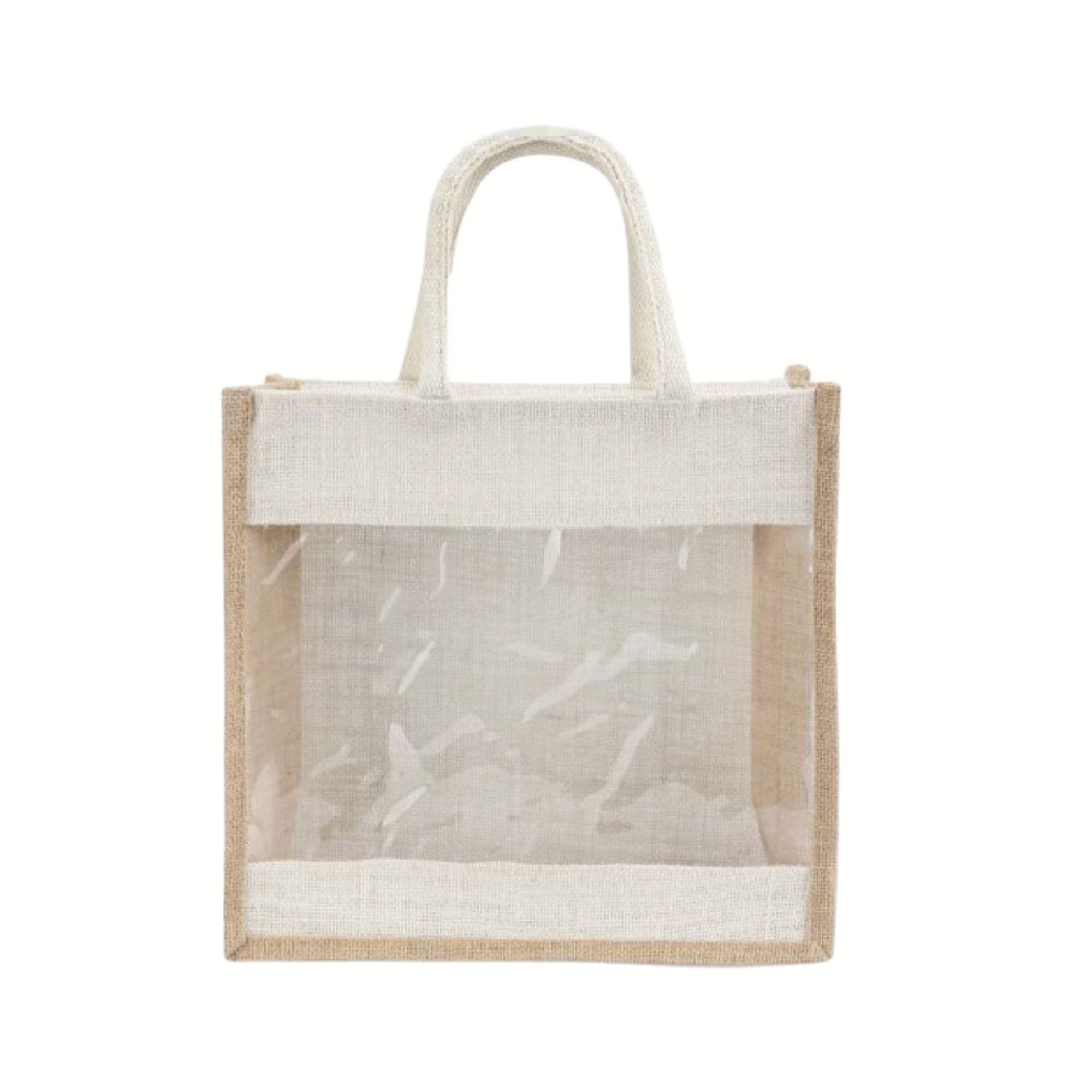 Jute Bags With Window Large