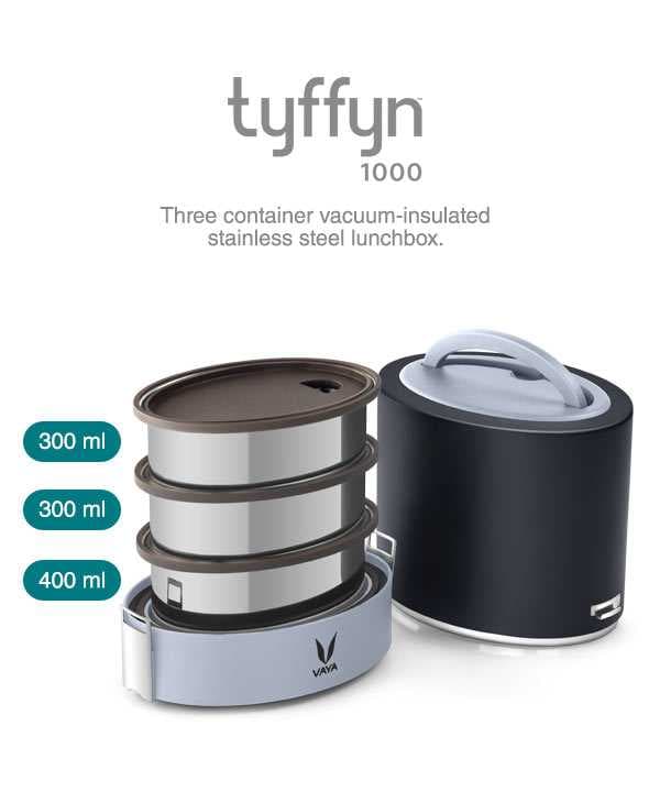 VAYA TyffynLyte 1000 Without Bagmat Lunchbox- Black
