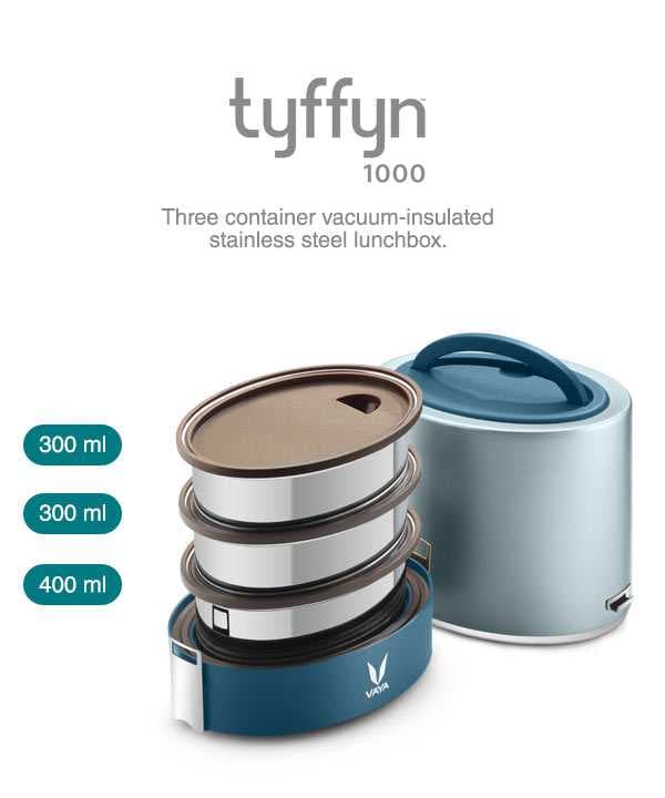 VAYA TyffynLyte 1000 Without Bagmat Lunchbox- Blue
