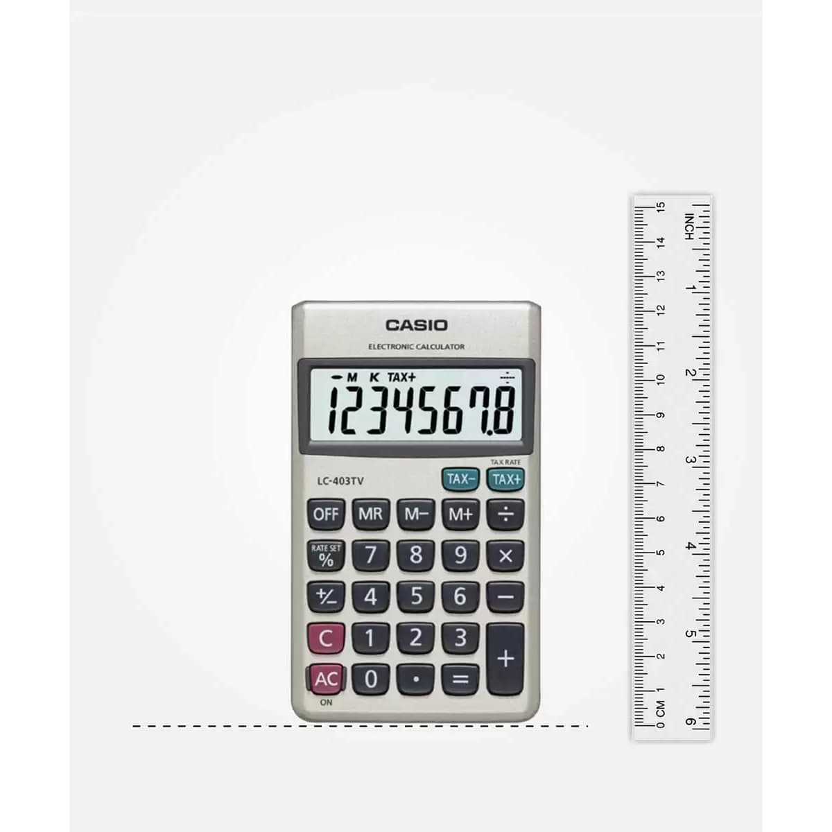 Casio LC-403TV Portable Calculator with Metal Faceplate