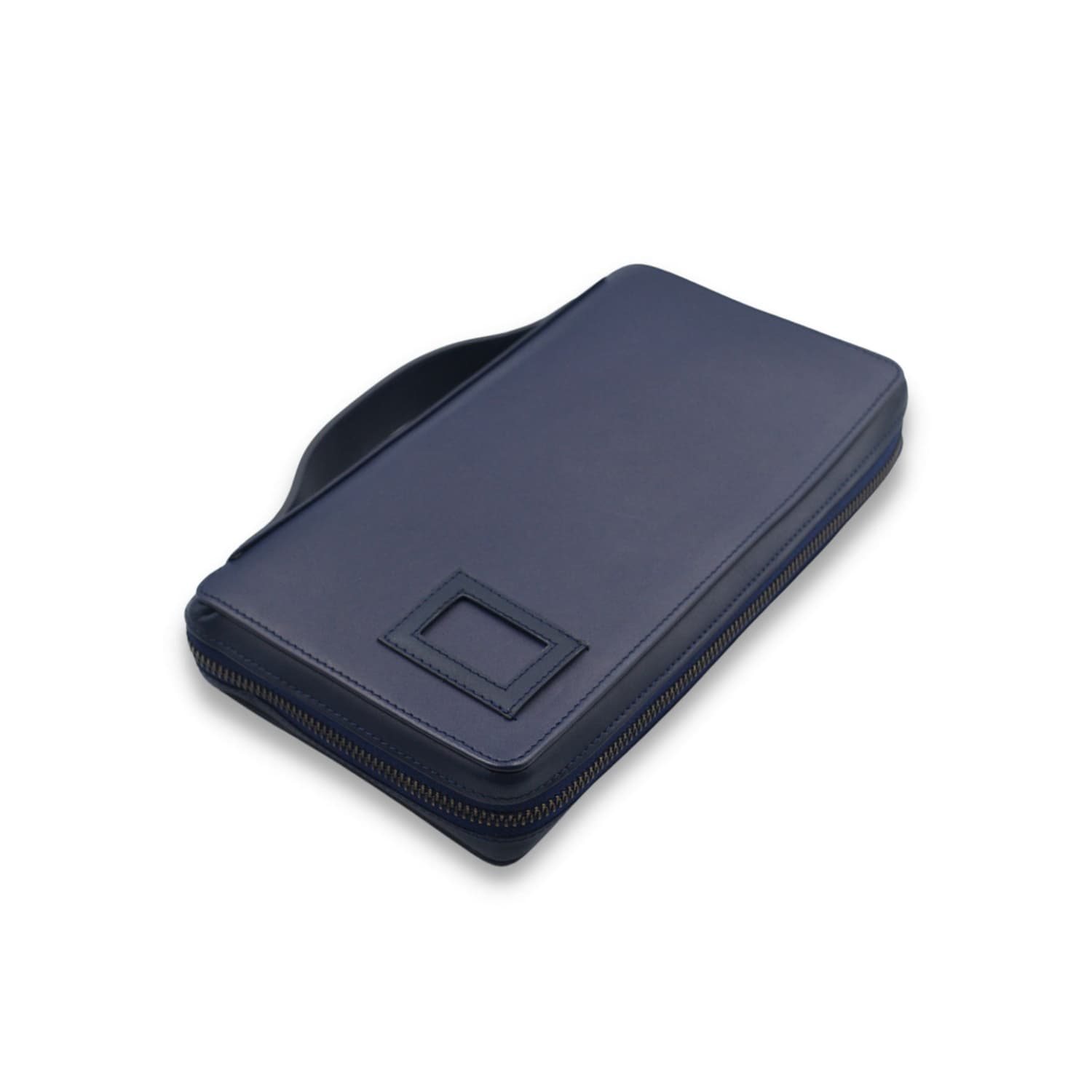 Leather Chef Bank Organiser Blue (Full Leather)