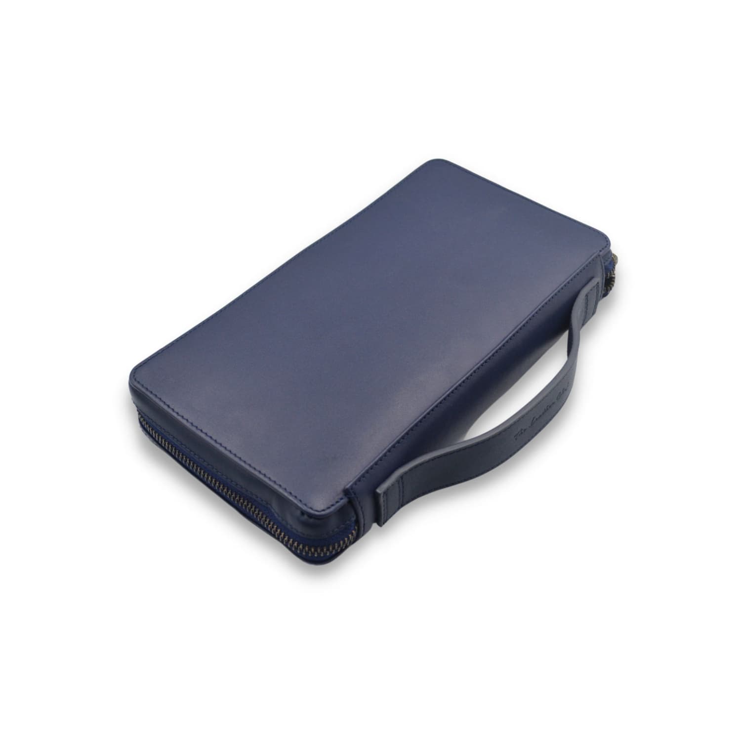 Leather Chef Bank Organiser Blue (Full Leather)