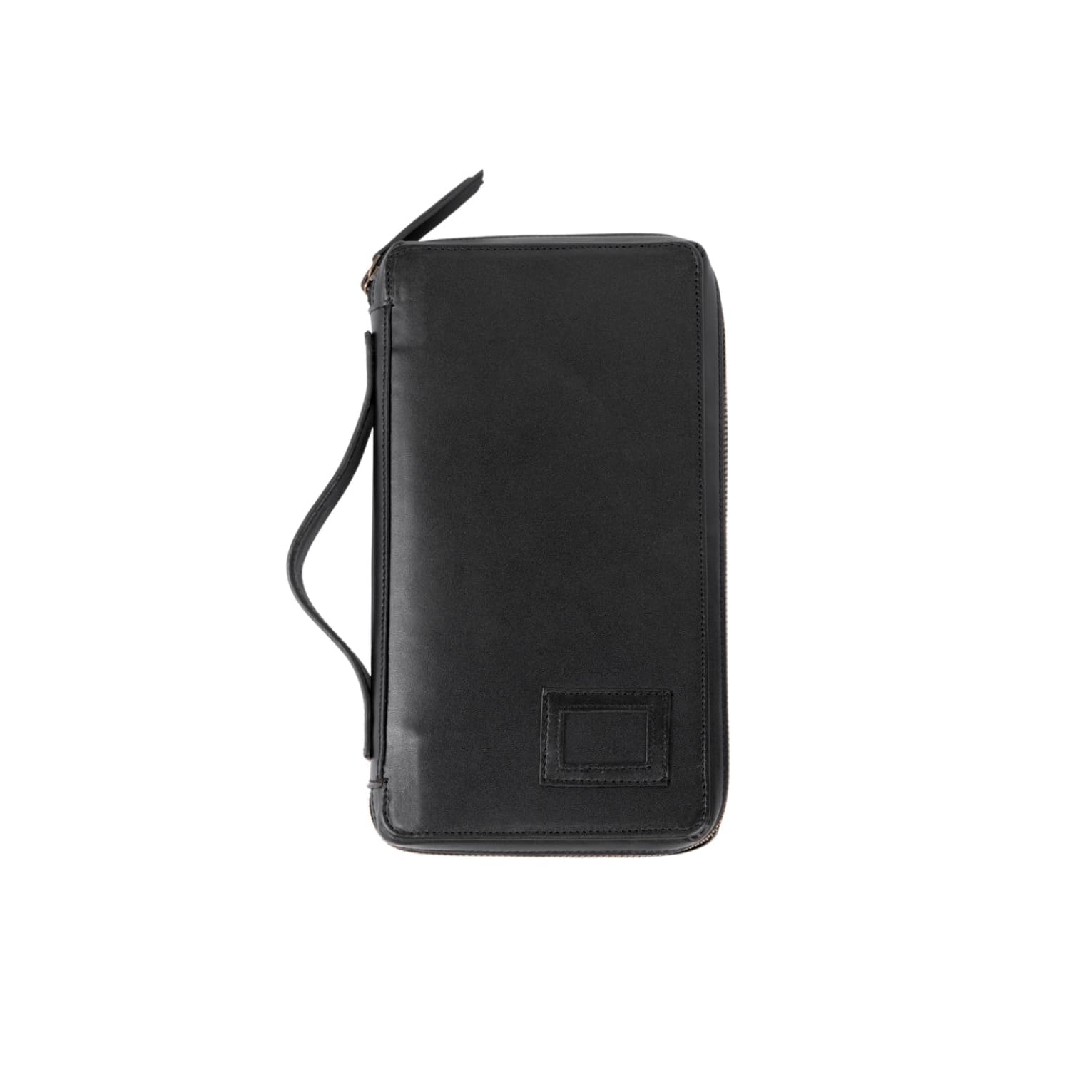 Leather Chef Bank Organiser Black (Full LEATHER)