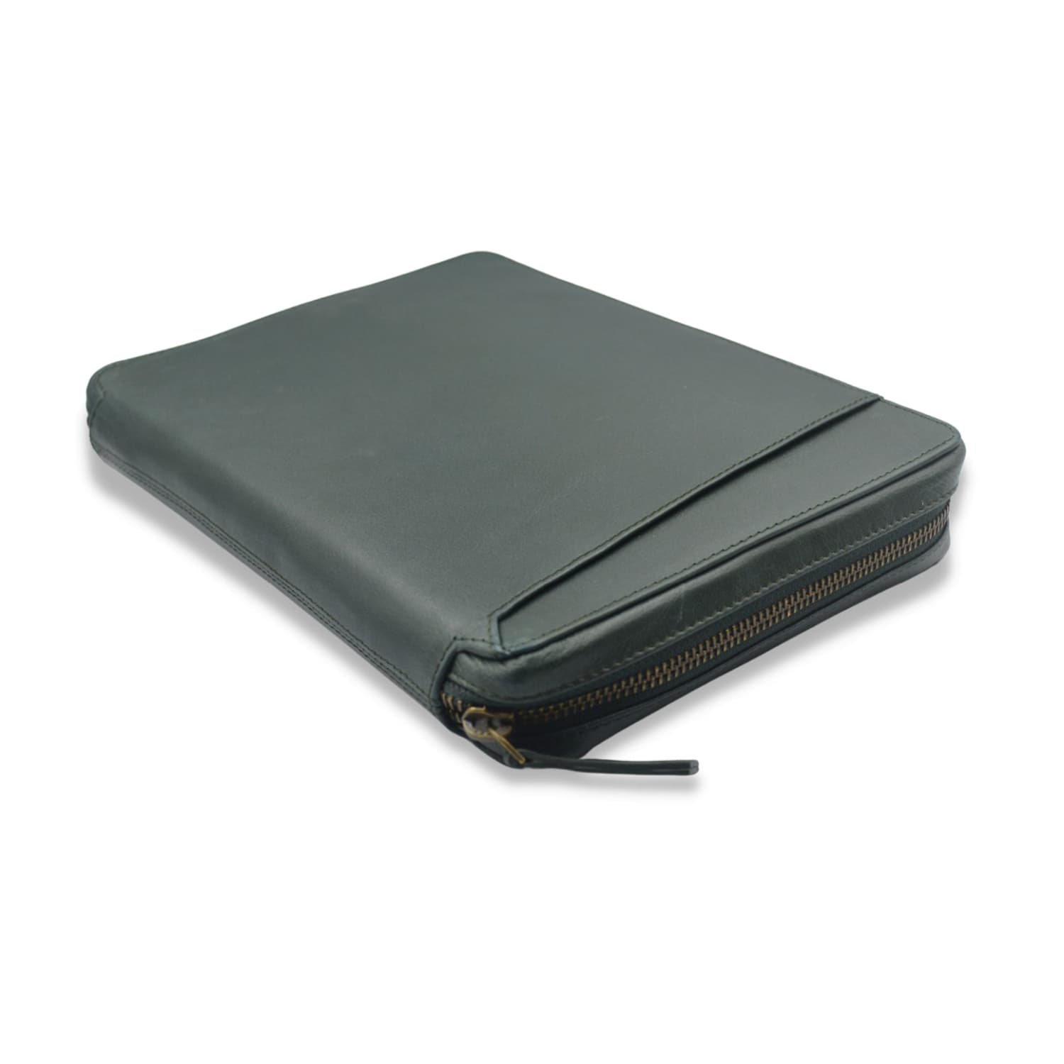 Leather Chef Car Document Holder Army Green