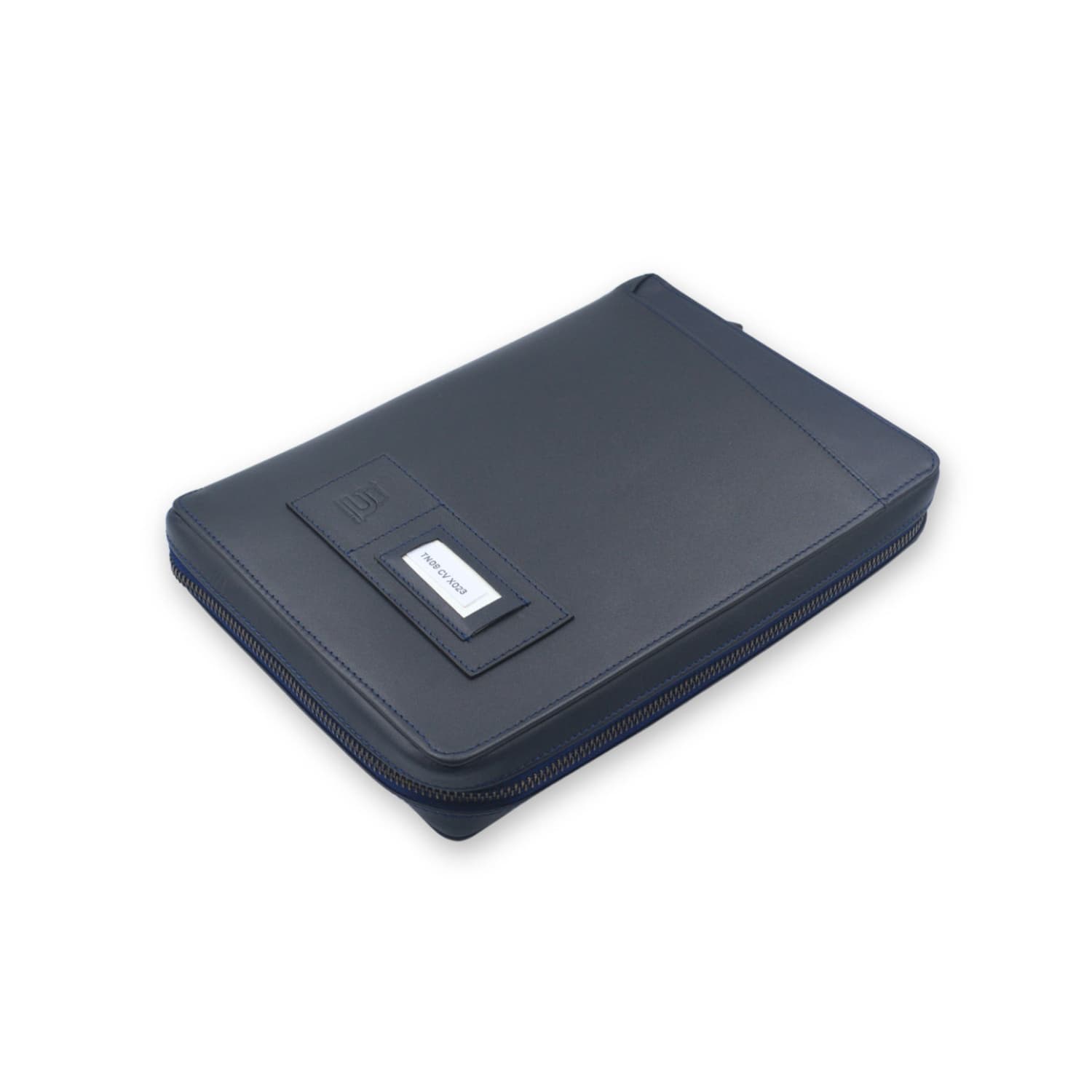 Leather Chef Car Document Holder Charcoal Blue