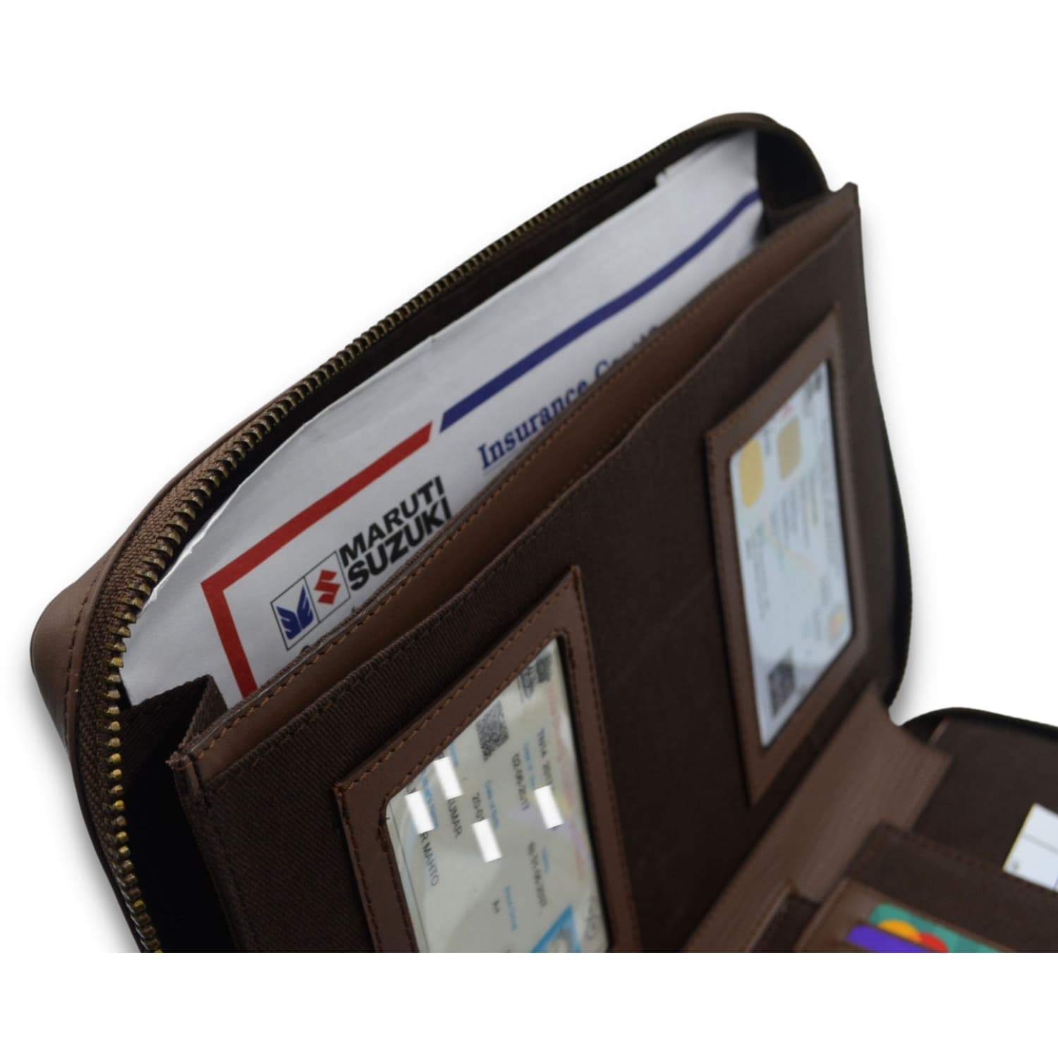Leather Chef Car Document Holder TAN