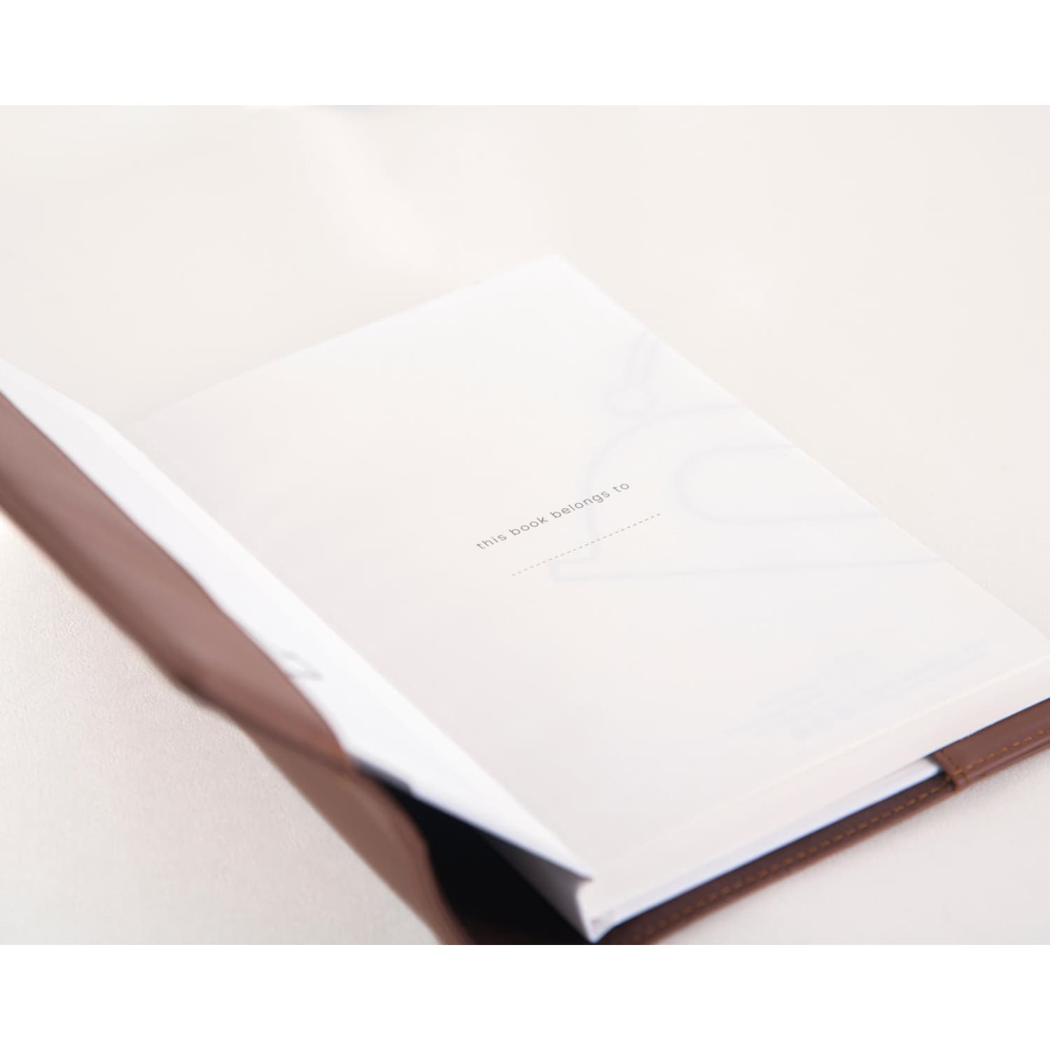 Leather Chef Enfold Leather Diary Tan